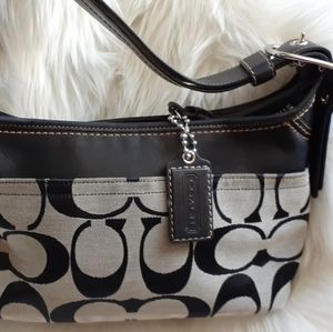 Coach black and gray purse